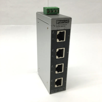 Used Phoenix FL SWITCH SFN 5TX Unmanaged Industrial Ethernet Switch RJ45, 5-Port