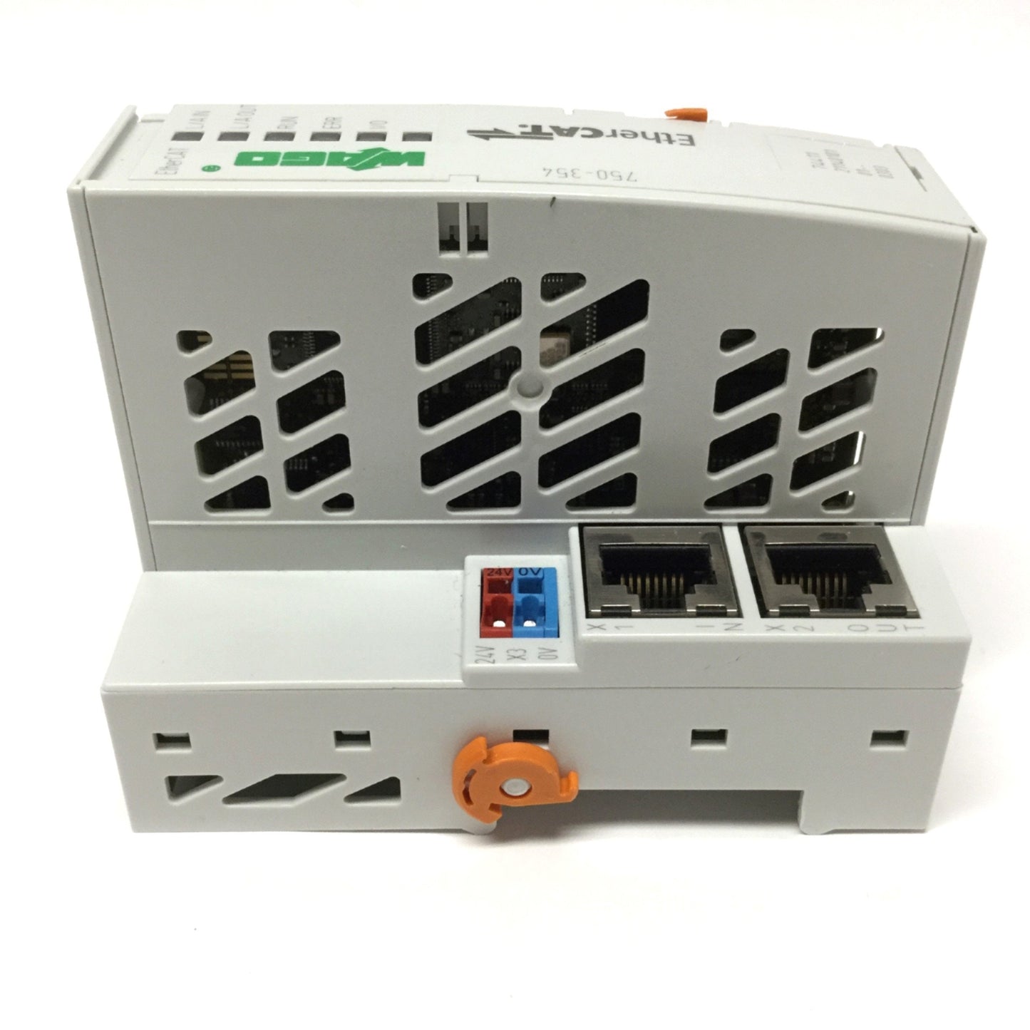 Used Wago 750-354 EtherCAT Ethernet Fieldbus Coupler 100Mbit/s 2-Port RJ45, 24VDC