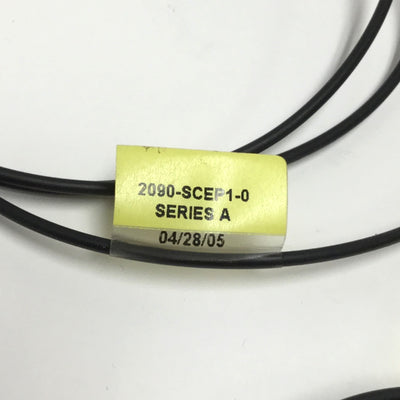 Used Lot of 3 Allen Bradley 2090-SCEP1-0 Sercos Kinetix Fiber Optic Cables, 1m