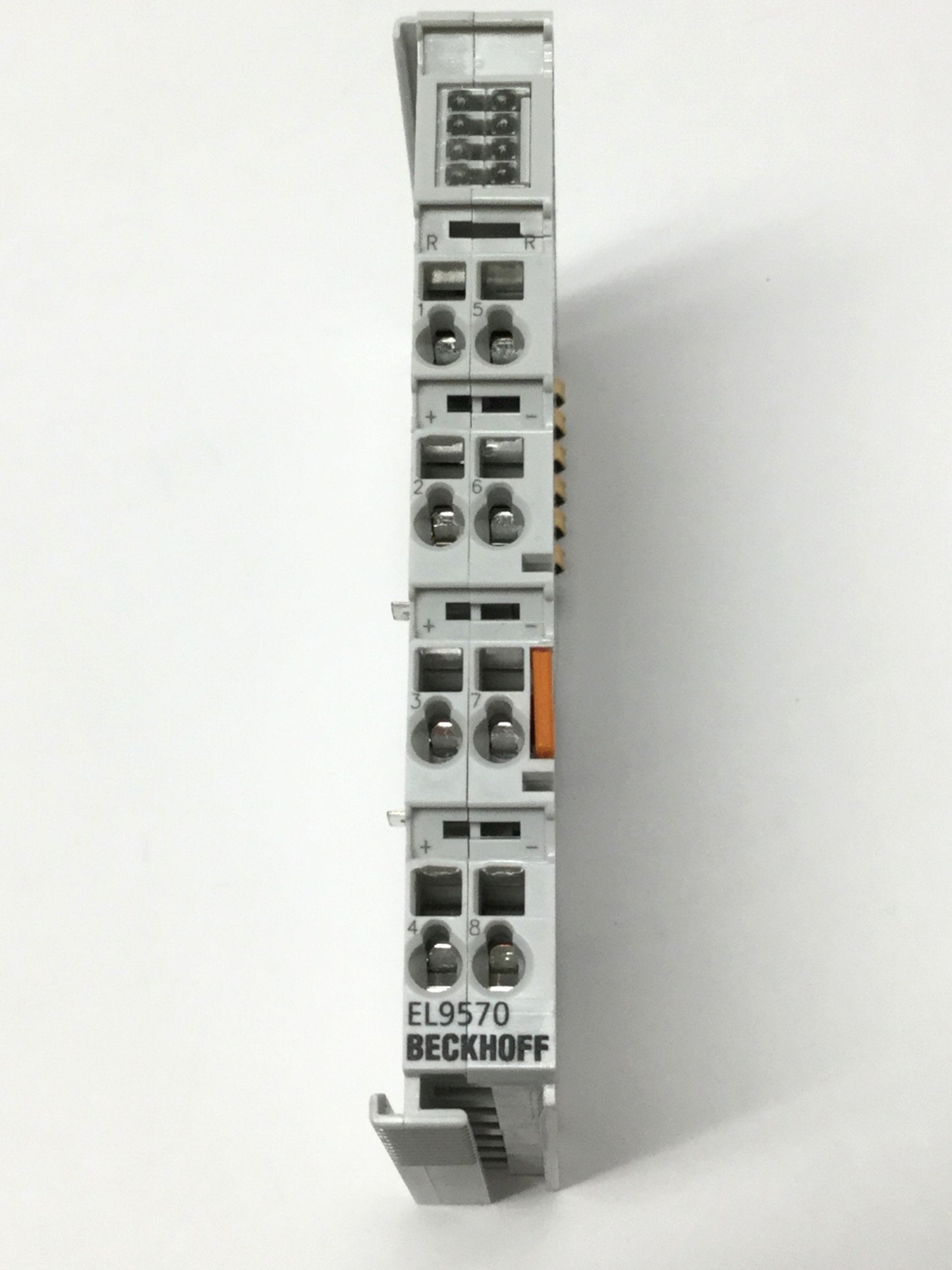 Used Beckhoff EL9570 Buffer Capacitor Terminal w/ Overload Diagnosis LED 48VDC 500æF