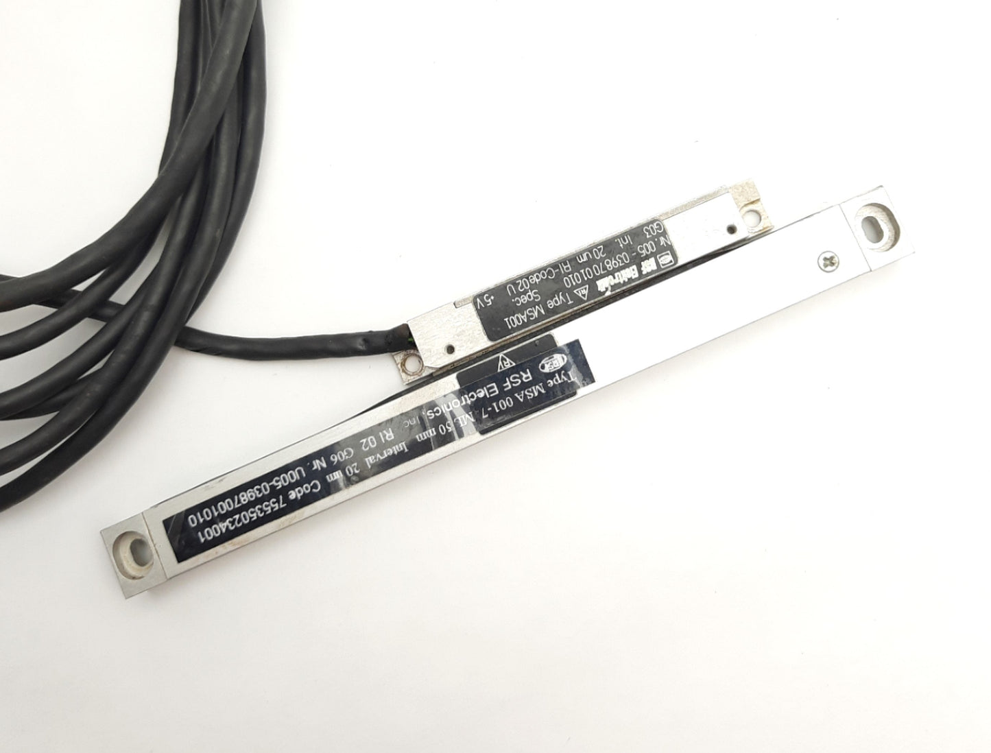 Used RSF Elektronik MSA001 Linear Encoder Scale & Head, 50mm Travel, 5V DC, 20æm