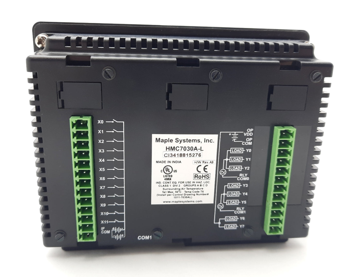 New Maple Systems HMC7030A-L HMI + PLC 3" LED 18 Key 24VDC 125mA, 32 Bit 3:1