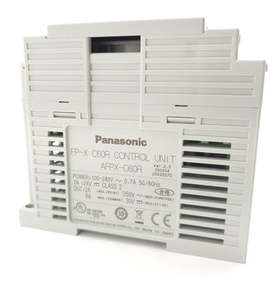 New Panasonic AFPX-C60R PLC Control Module 100-240VAC 32 Digital, 28 Relay, 8 Module