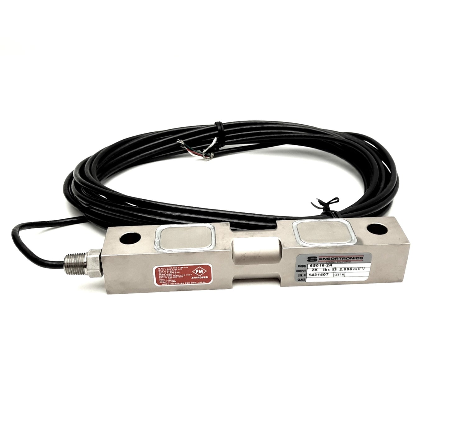 New Sensortronics 65016-2K Beam Load Cell, 2000 Lbs @ 3.0mV/V, 30V, 600mA