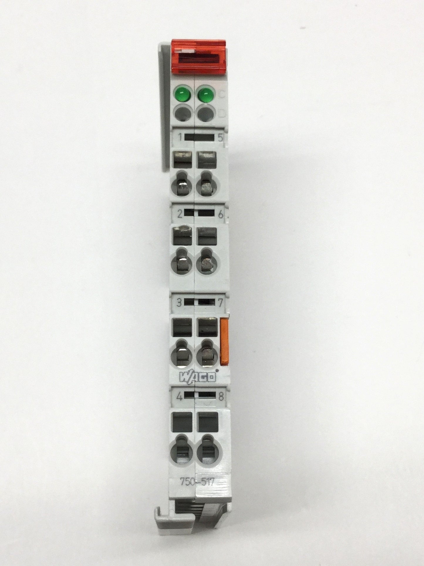 Used Wago 750-517 I/O 2-Channel SPDT Relay Output Module, 250VAC 1A, Potential-Free