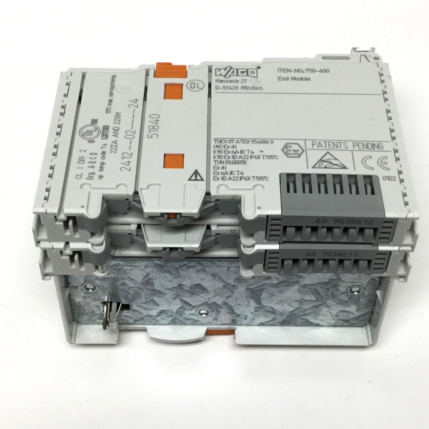 Used Wago 750-333 PROFIBUS DP Fieldbus Coupler Module, 9-Pin Dsub, 12MBd, 24VDC