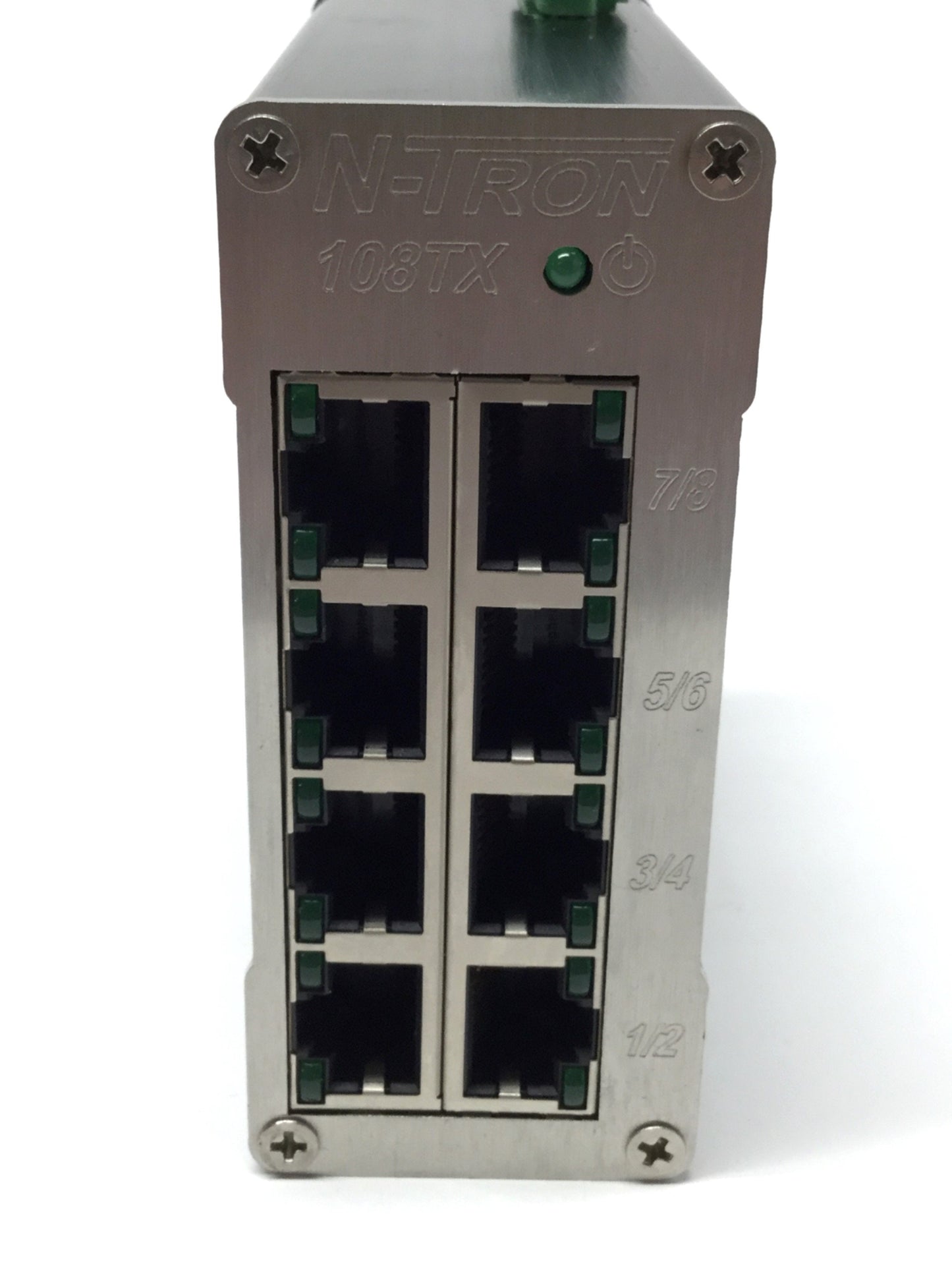 Used N-Tron 108TX Unmanaged Industrial Ethernet Switch 8-Port, 10/100BaseTX, 10-30VDC