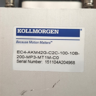 Kollmorgen EC4 Linear Actuator Cylinder, 10:1 Drive Ratio 10mm Lead 200mm Stroke