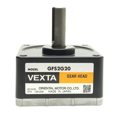 Used Vexta GFS2G20 Gearhead Parallel Shaft 20:1 Gear Ratio Ø10mm Shaft, 60x60mm Frame