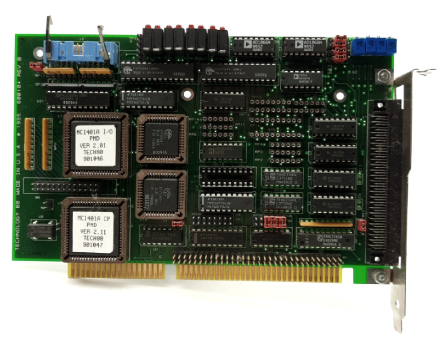 Used Tech80 5650A Motion Control Card 16-bit ISA 4-Axis ±10VDC or 0-5VDC Command