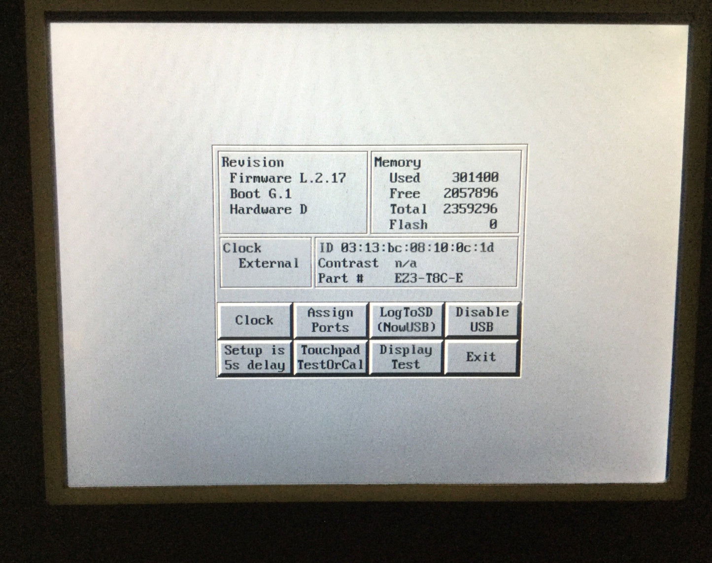 EZ Automation EZ3-T8C-E Color Touchscreen 8" TFT HMI Operator Panel 24VDC