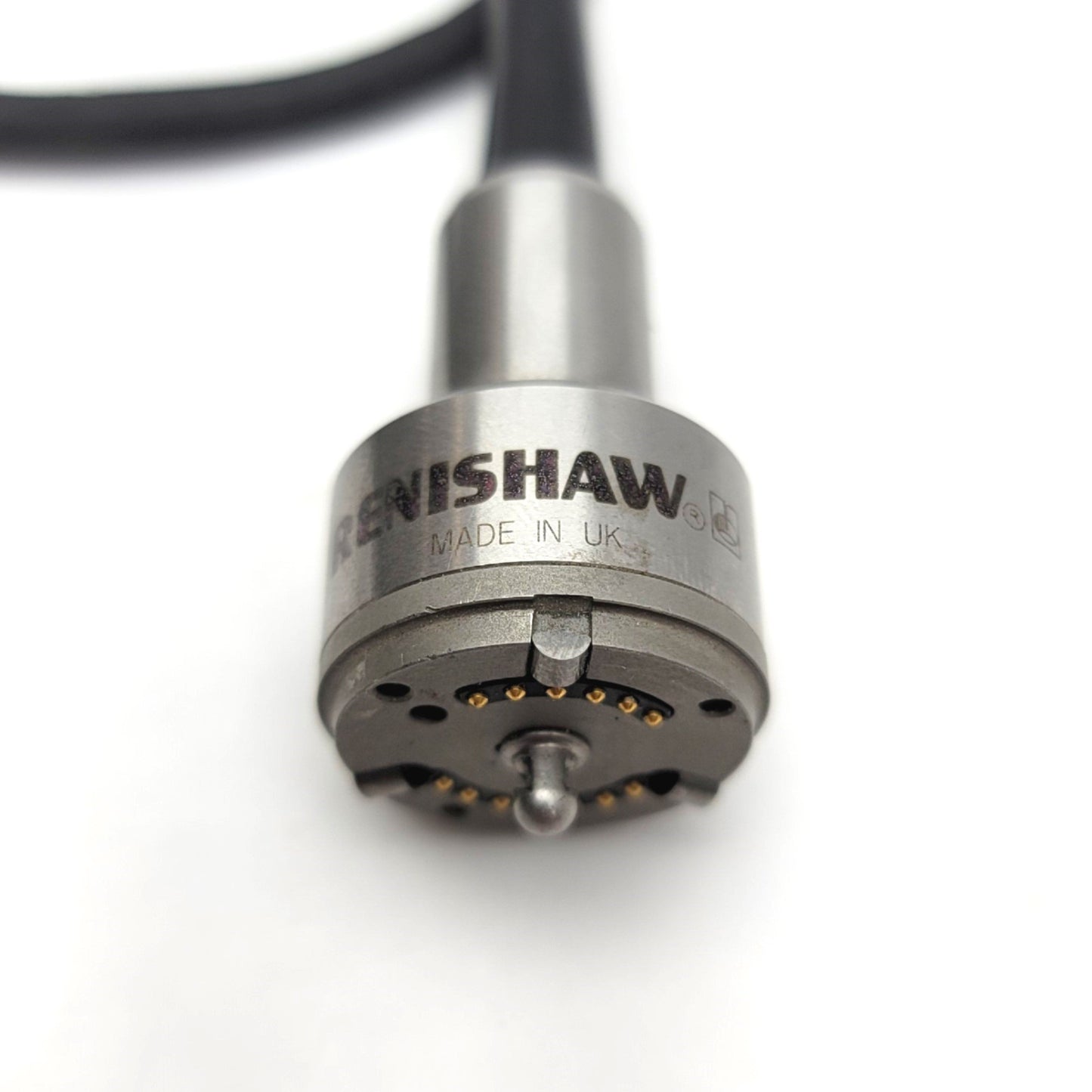 Used Renishaw Autojoint Head With 14mm Mount For TP7M Touch Trigger Probe, 24" Cable