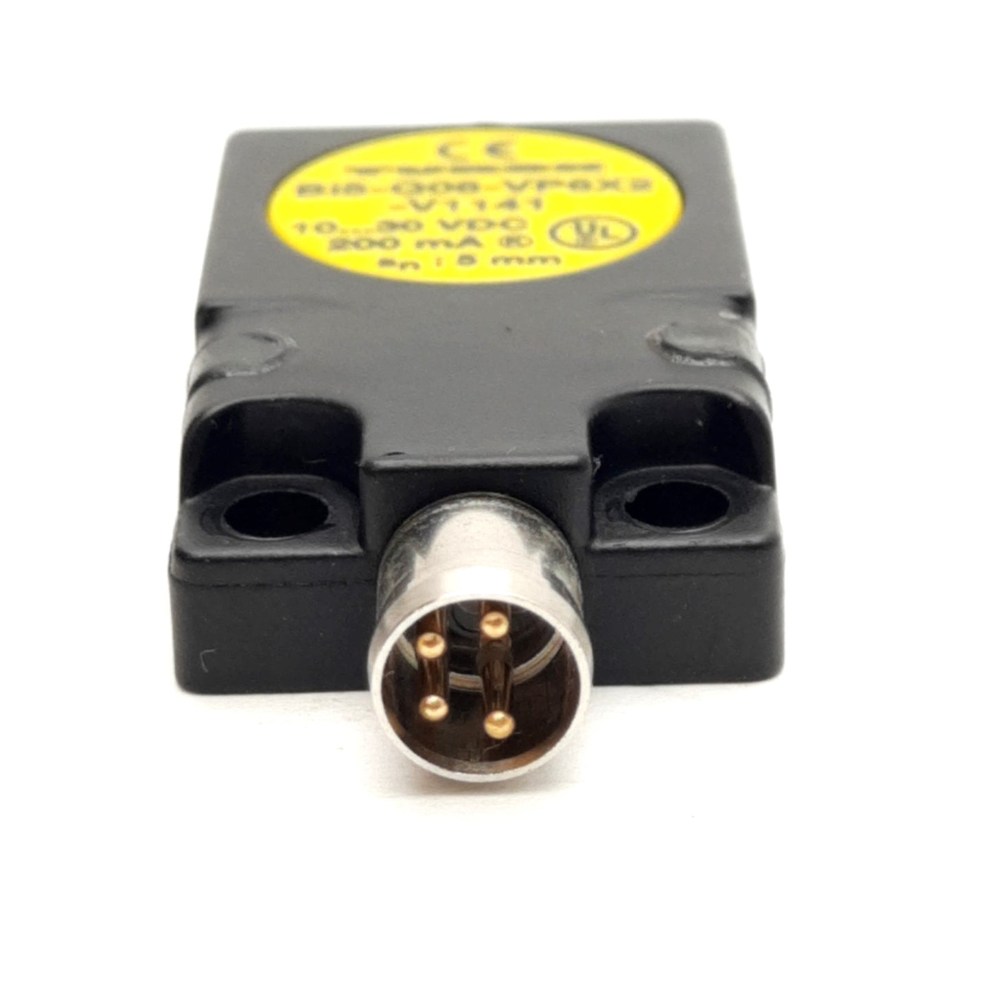 Used Turck Bi5-Q08-VP6X2-V1141 Inductive Proximity Sensor, 5mm Range, 10-30VDC 200mA