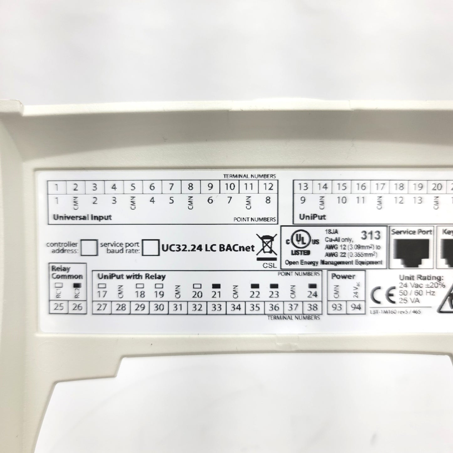 Used Philips Teletrol UC32.24 LC BACnet Programmable Controller 8 Inputs, 8 UniPuts