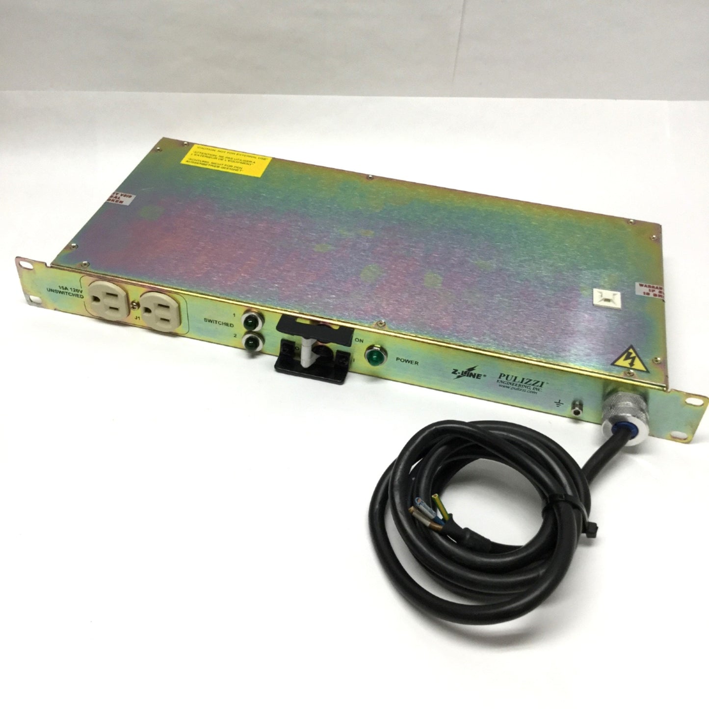 Used Pulizzi TPC10-A-3060 1U Rack Mount PDU Power Distribution 120VAC 12A, 10-Socket