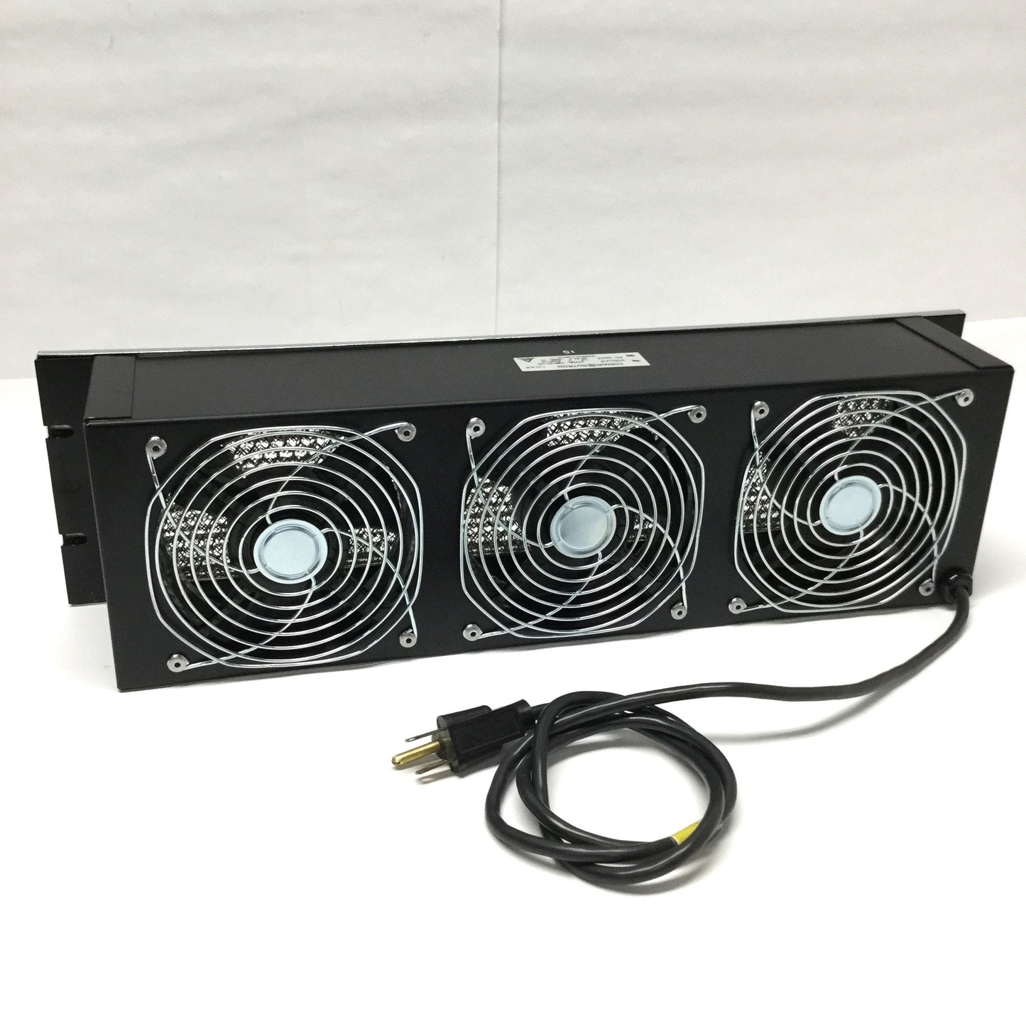 Used Comair MB9100-100 Modulair 19" 3U Rack Cabinet Blower Fan Assembly 115VAC 235CFM