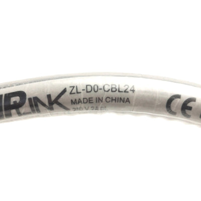 Used Zip Link ZL-D0-CBL24 PLC Input Output Cable, 24-Pin Male/Male PLC I/O Connector