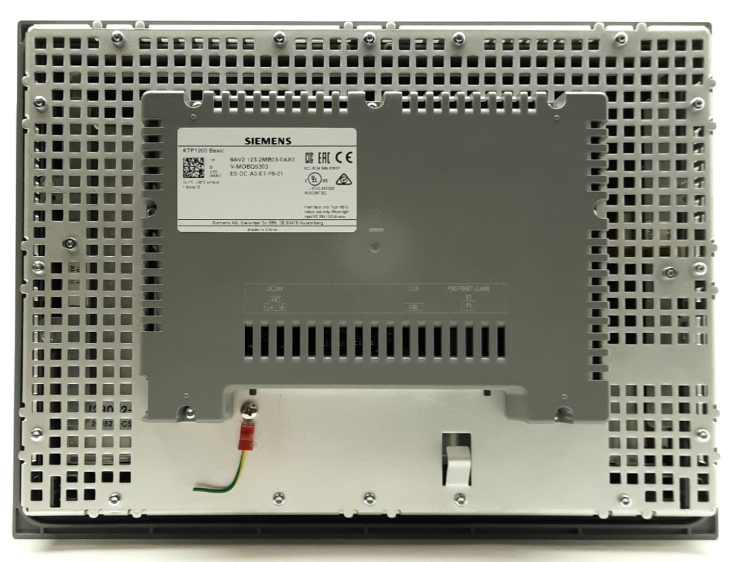 Used SIEMENS 6AV2 123-2MB03-0AX0 KTP1200 Basic HMI Panel, 12"TFT, PROFINET/USB, 24VDC