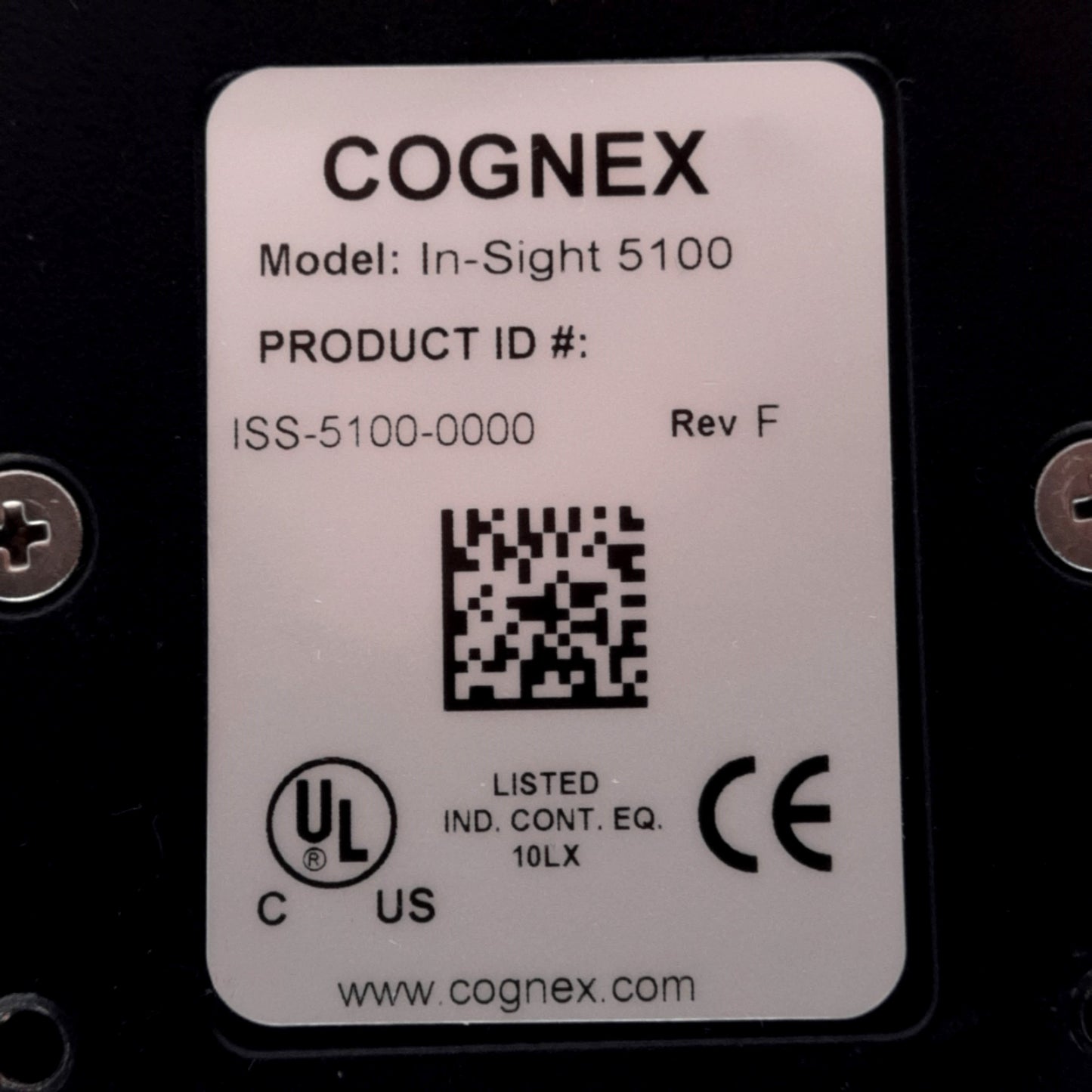 Used Cognex ISS-5100-0000 In-Sight Machine Vision Camera, 1/3in CCD, 640x480, 24VDC