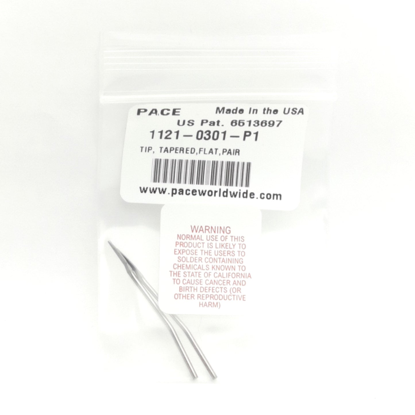 New – Open box Pace 1121-0301-P1 Tapered Flat Resistance Tip Pair, RT-5, For CT-15/TW-15