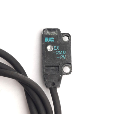 Used Sunx EX-13AD-PN Photoelectric Sensor, Light-On PNP Output, 12-24VDC, 150mm Range