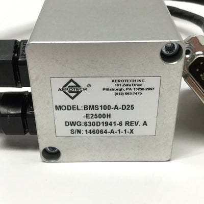 Used Aerotech BMS100-A-D25-E2500H Brushless Servo Motor 3000RPM, NEMA 23, 2500ppr