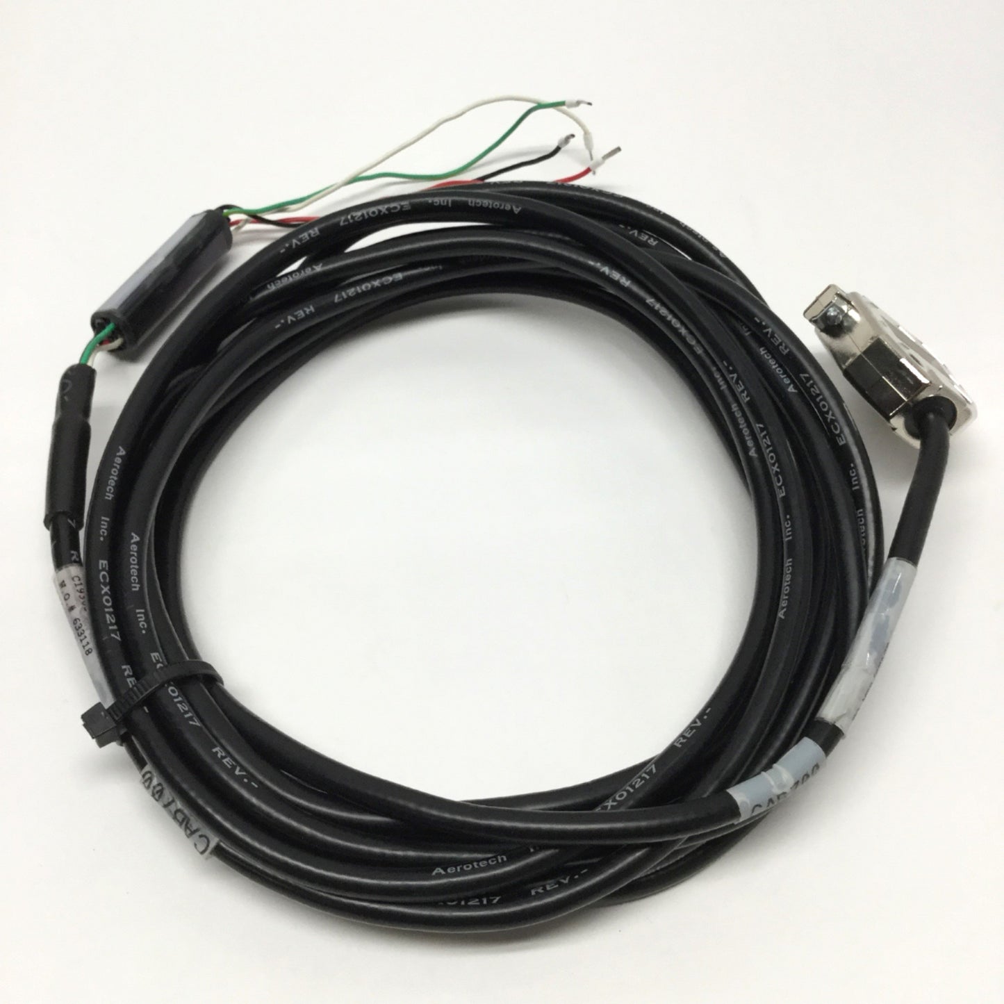 Used Aerotech C19363-50 BL Linear Stage Brushless Motor Controller Power Cable, 5m