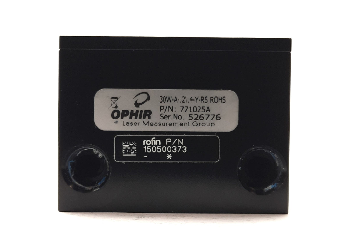 Used Rofin/Ophir 150500373/30W-A-.2\.4-Y-RS LASER Power Sensor 30W .2-.4V/W Ø18mm