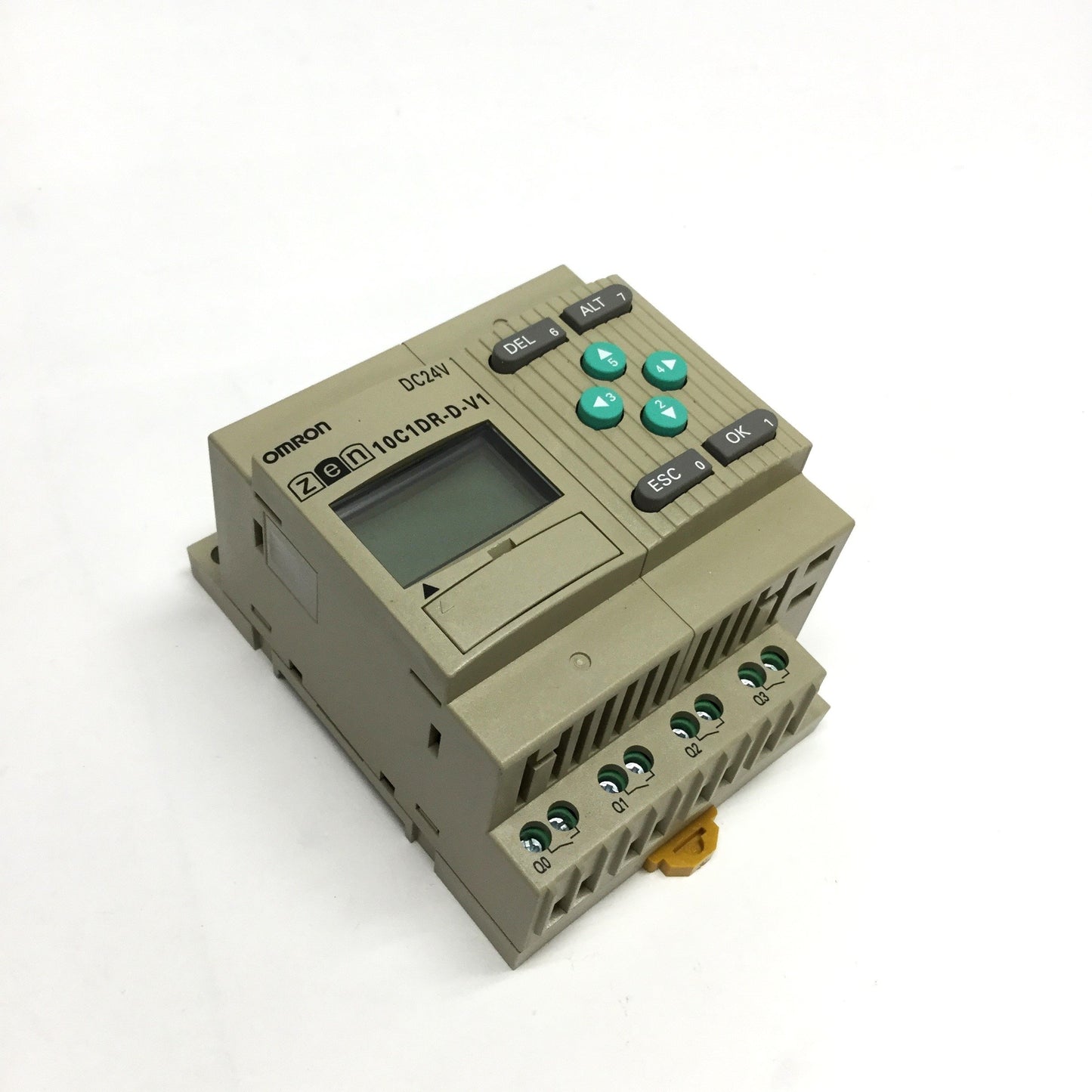 Used Omron ZEN-10C1DR-D-V1 Programmable Smart Relay CPU, 24VDC, 6 Inputs, 4 Outputs