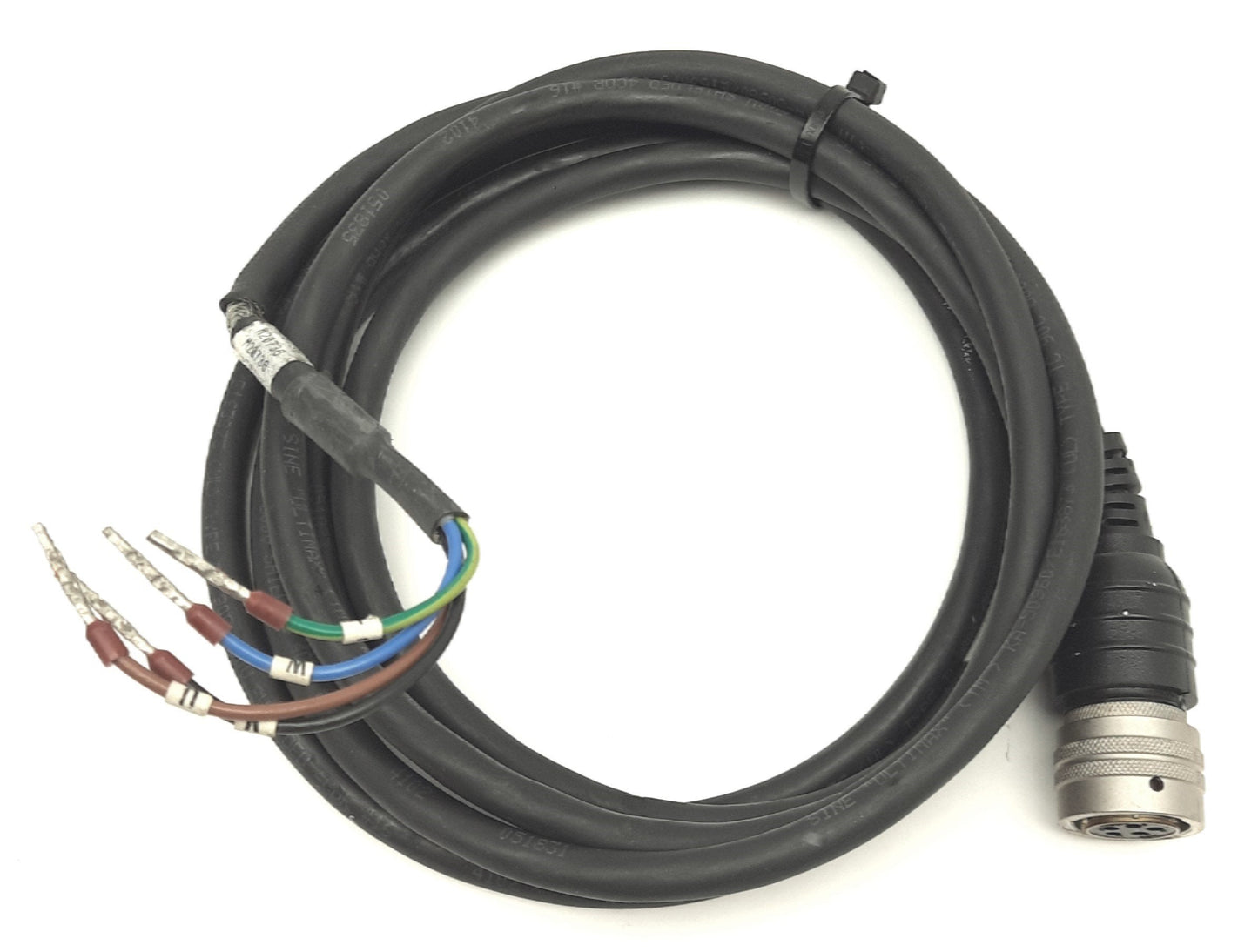 Used Allen Bradley 2090-UXNFBY-S03 N Series Kinetix Servo Power Cable, 3m Long