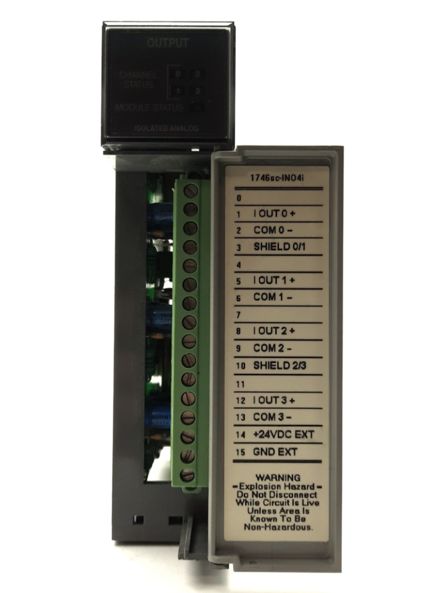 Used Spectrum Controls 1746sc-INO4i SLC 500 Isolated Output Module 4-Channel 0/4-20mA