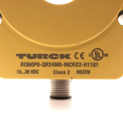 Used Turck RI360P0-QR24M0-INCRX2-H1181 Contactless l Encoder, 1024PPR, 10-30VDC