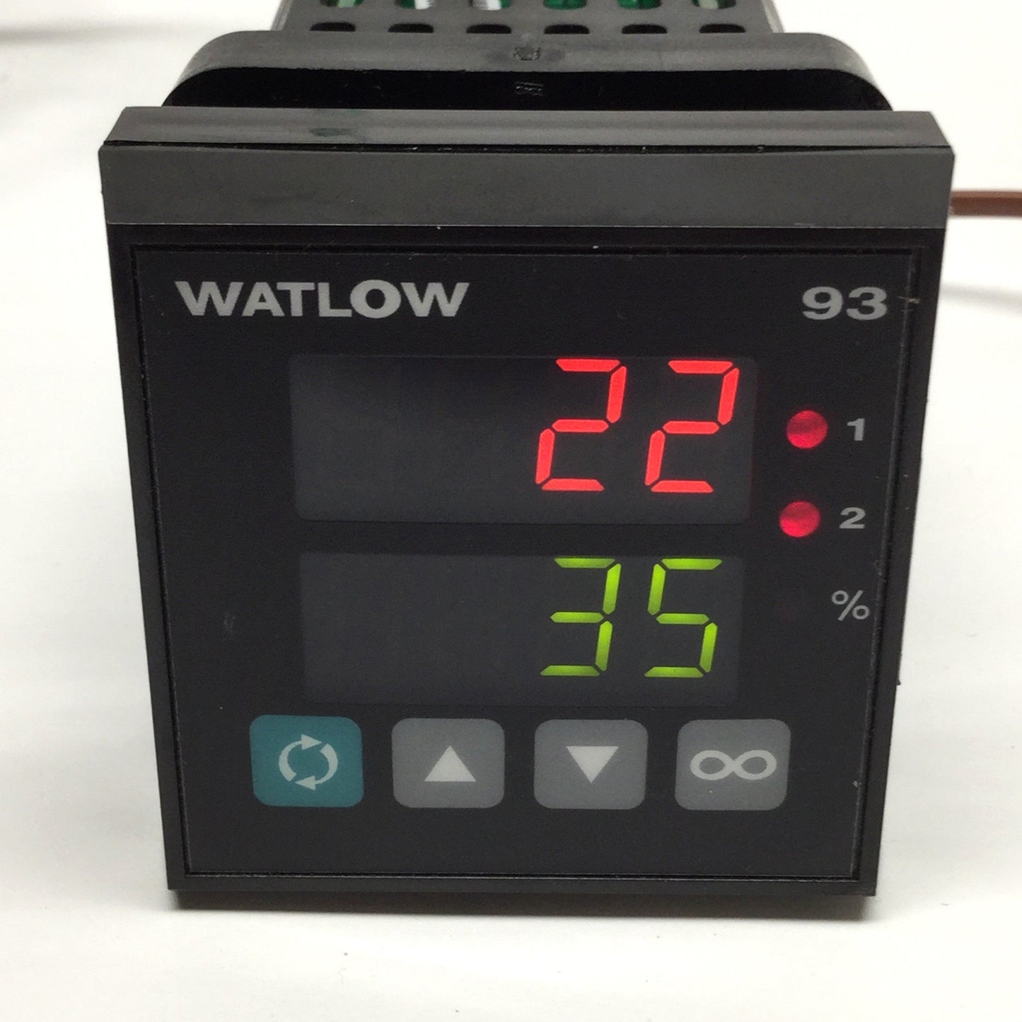 Used Watlow 93AA-1DA0-00RG Temperature Controller 100-240VAC TC/RTD, Relay Out