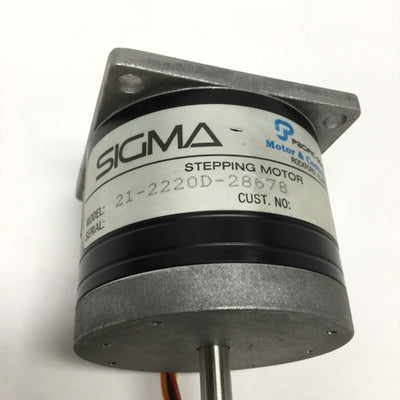 Used Pacific Scientific Sigma 21-2220D-28678 Double-Shaft Stepper Motor NEMA 23 1.8°