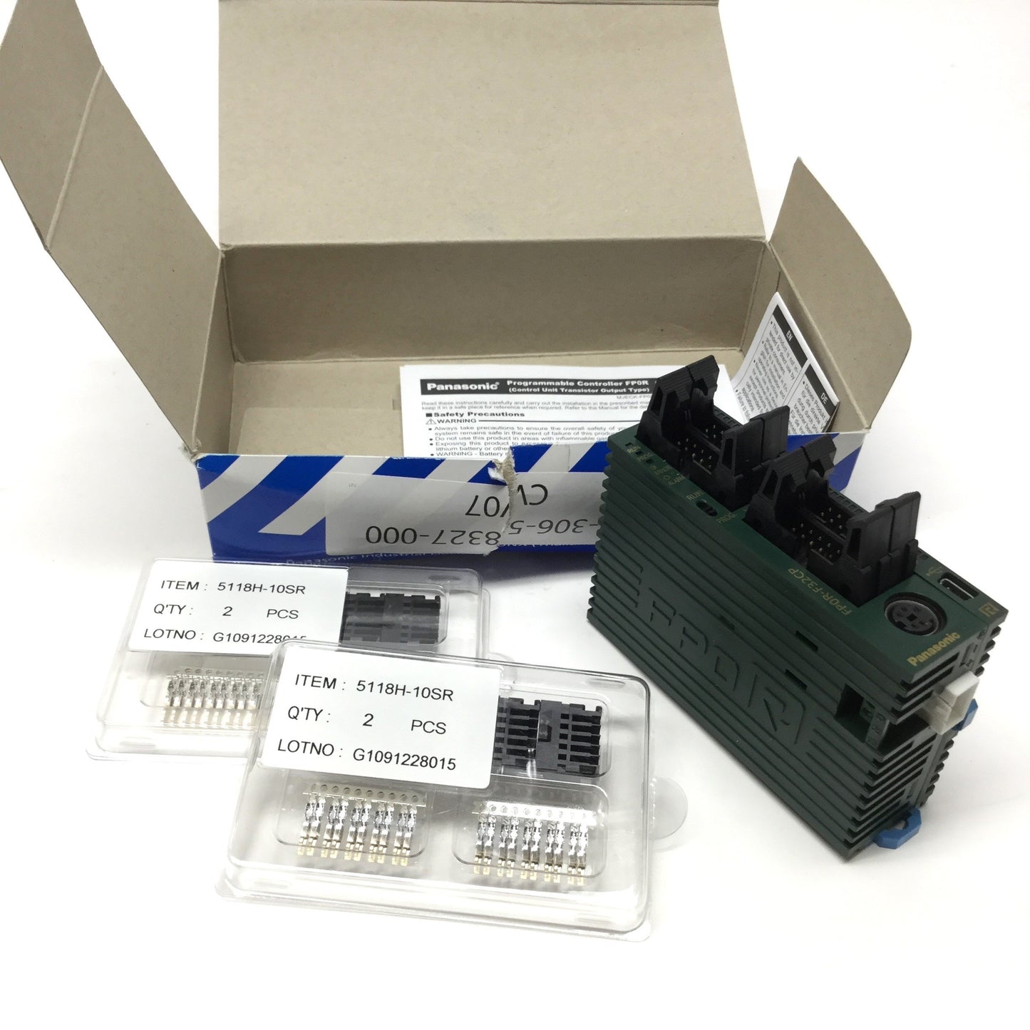 New – Open box Panasonic AFP0RF32CP PLC Control Unit 16x Input, 16x Output, USB, RS232, 24VDC