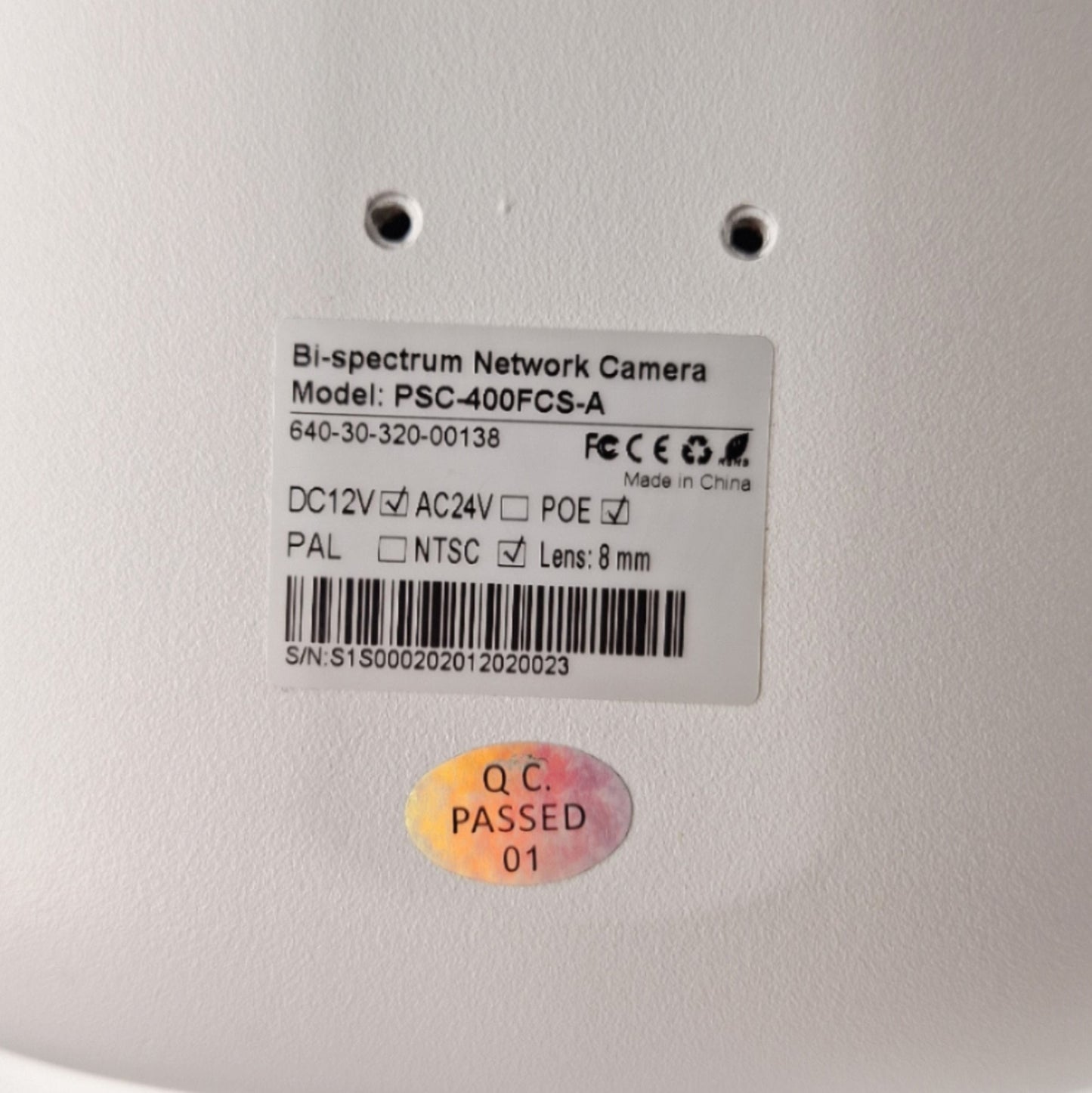 Used Process Sensors PSC-400FCS-A Thermal Imaging Fever Camera -20-60°C 400 x 300px