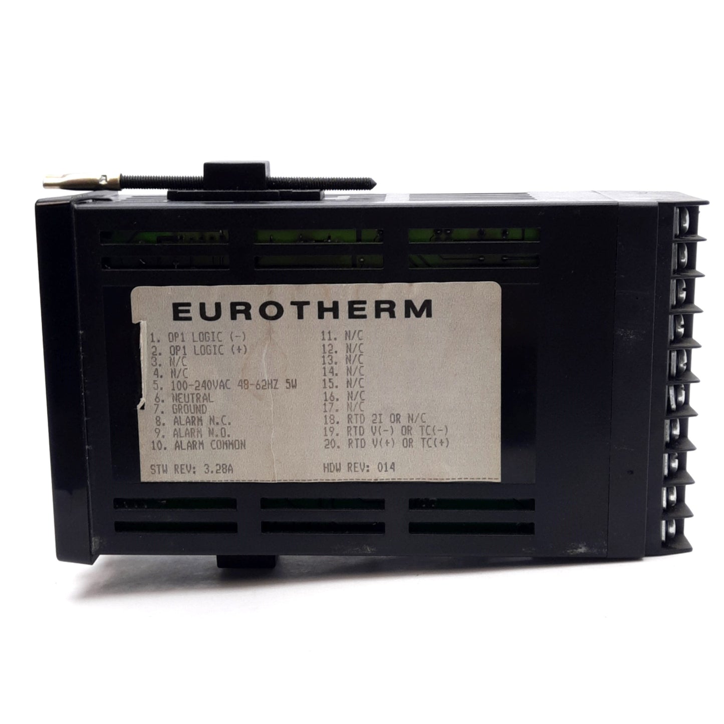 Used Eurotherm 808/L1/N0/R1/(CKMC205-0001)// Temperature Controller Logic Out 1200°C