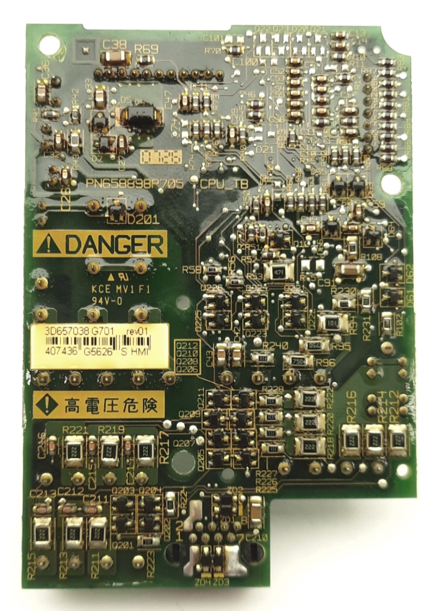 Used Telemecanique 3D657038 G701 Rev. 01 I/O Board for Altivar 31 AC Motor Drives