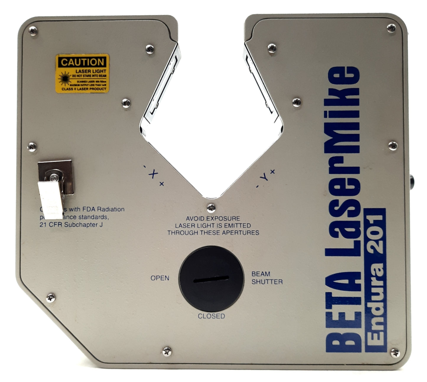 Used BETA Lasermike 201-100-05 Endura 201 LASER Micrometer Gage Head, .01-1.0" Range