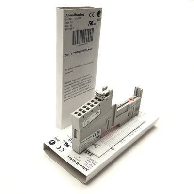 New Lot of 2 Allen Bradley 1734-TBS Series A PLC POINT I/O Terminal Base, DIN Mount