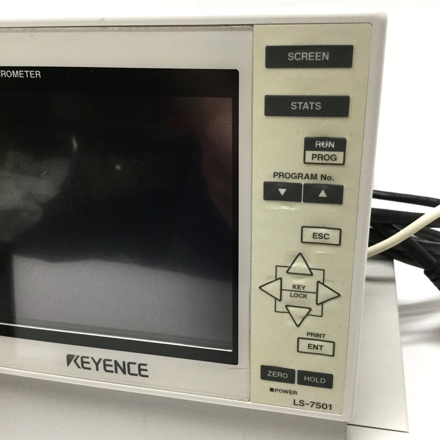 Used Keyence LS-7501 CCD Camera Optical Micrometer System w/LS-7030M Head 0.3 to 30mm