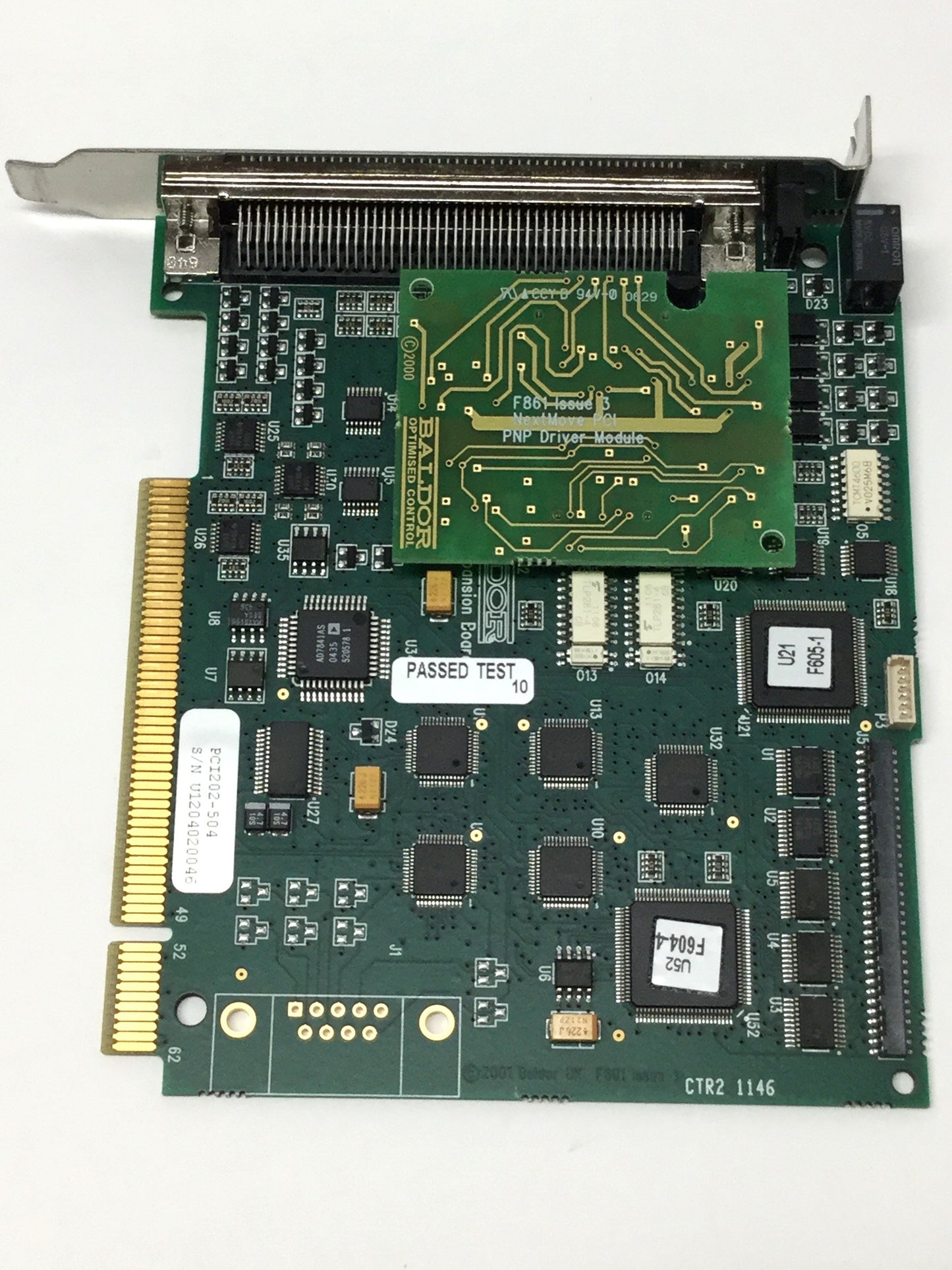 Used ABB PCI201-514 NextMove Motion Controller PC Card, PCI Slot, 8-Axis, CANopen