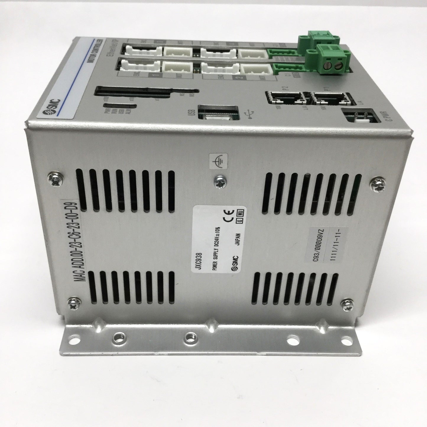 Used SMC JXC938 EtherNet/IP 4-Axis Step Motor Motion Actuator Controller 24VDC