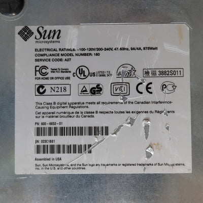 Used Sun Microsystems Ultra 80 2450 Workstation 2x CPU 4GB RAM w/MSMT672 GPU *No HDD*
