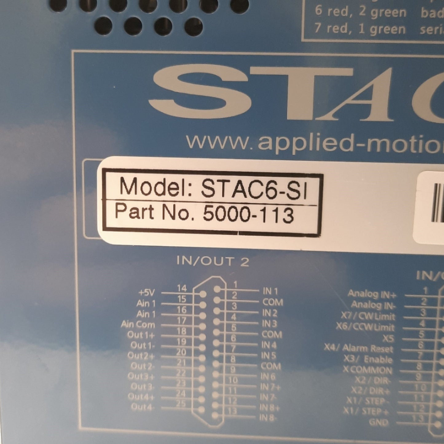 New – Open box Applied Motion Products STAC6-Si Stepper Drive 6A 2-Phase Si Programmer 120VAC