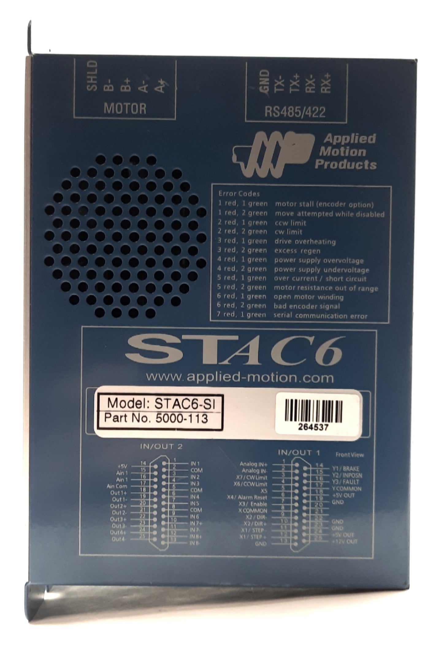 New – Open box Applied Motion Products STAC6-Si Stepper Drive 6A 2-Phase Si Programmer 120VAC