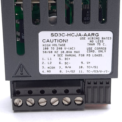 Used Watlow SD3C-HCJA-AARG Process Temperature PID Controller 100-240VAC, 1/32 DIN