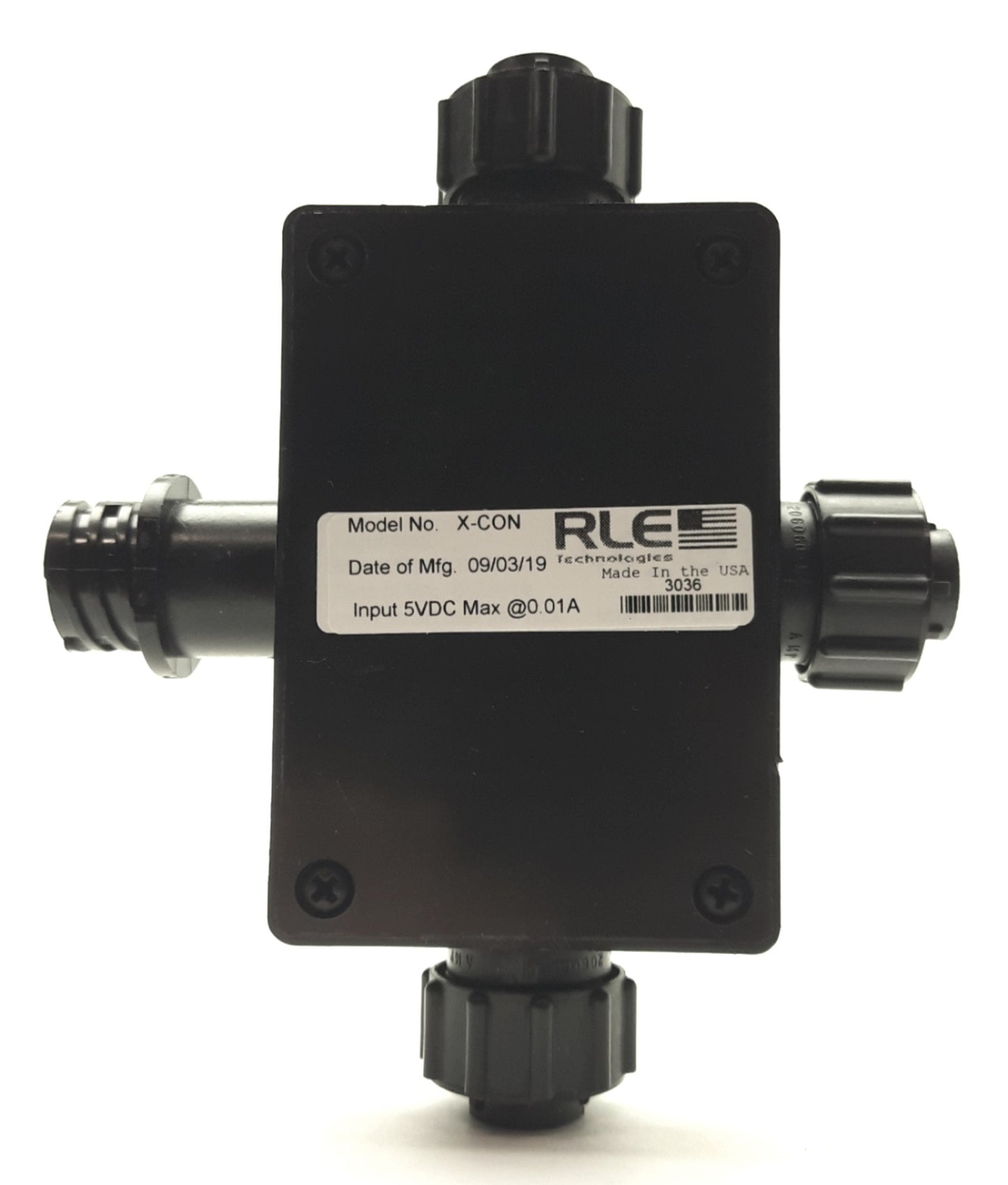 New RLE Technologies X-CON X-Connector 1 In 3 Out w/2x EOL for RLE Sensing Cables