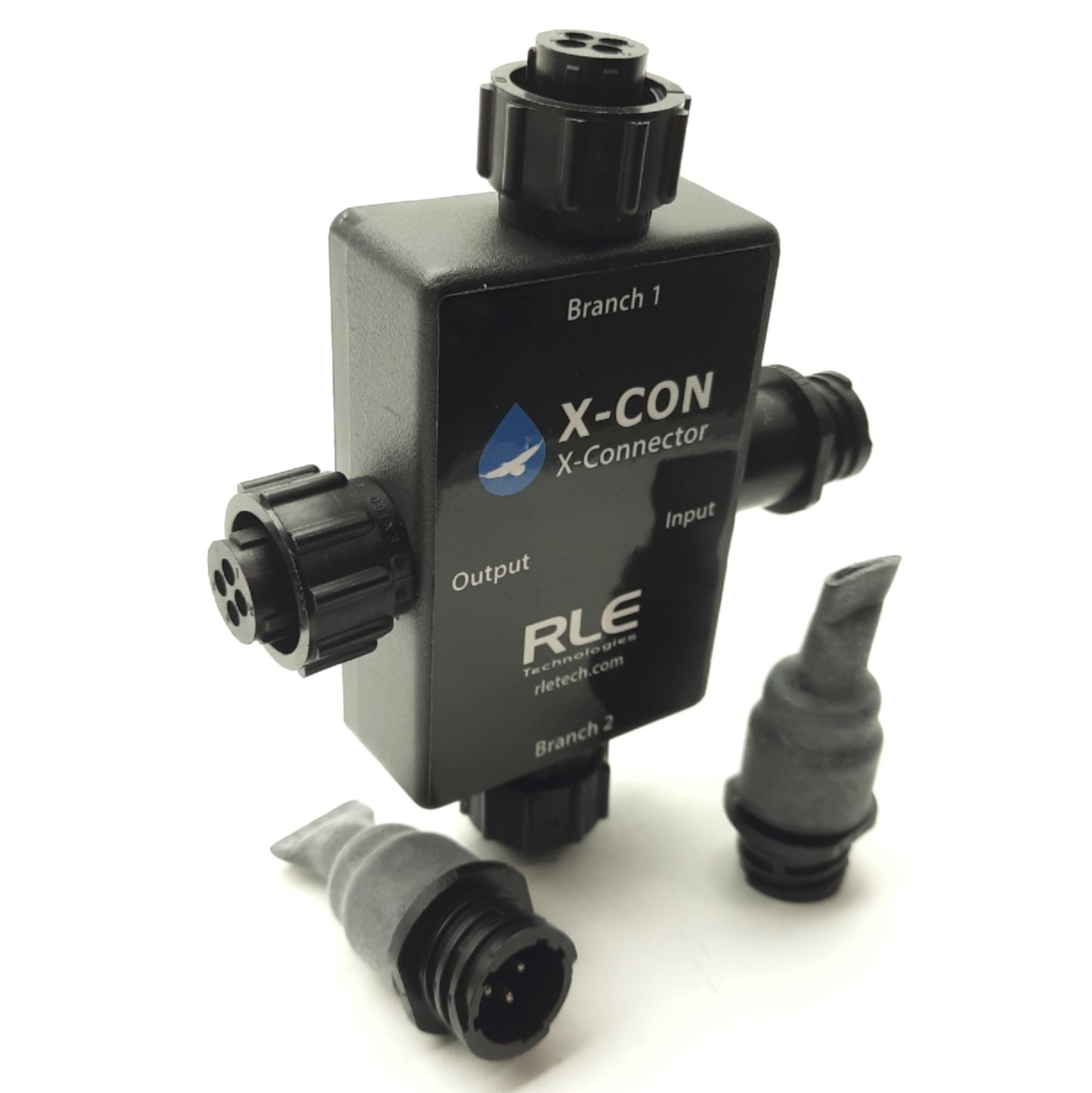 New RLE Technologies X-CON X-Connector 1 In 3 Out w/2x EOL for RLE Sensing Cables