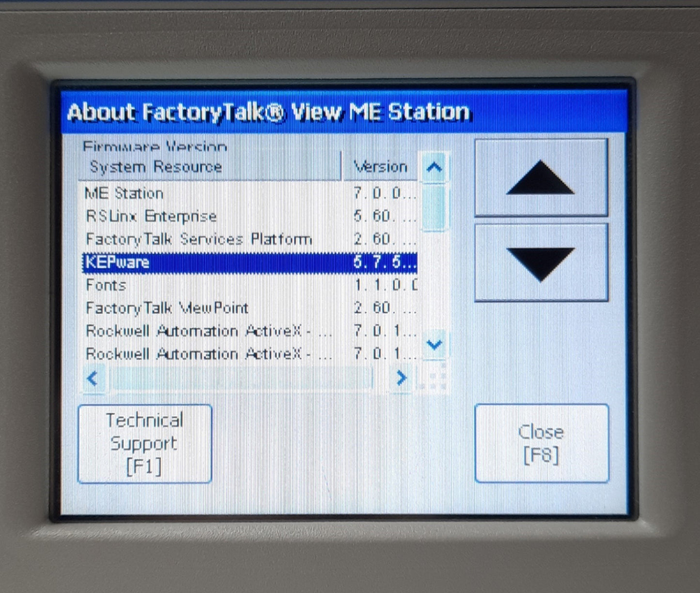 Used Allen Bradley 2711PC-T6C20D8 PanelView Plus 600 HMI Panel 6" USB/RS232 24VDC